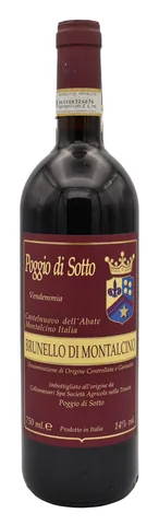 Bottiglia di Brunello Poggio di Sotto 2019