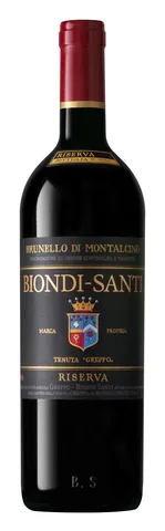 Bottiglia di Brunello Di Montalcino Riserva Tenuta Greppo Biondi Santi 2015