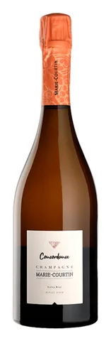 Bottiglia di Concordance Blanc de Noirs Extra brut 2018, Marie-Courtin