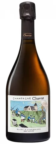 Bottiglia di Champagne Blanc d'Assemblage Brut Nature, Chavost