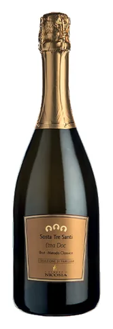 Bottiglia di Etna Spumante Brut 'Sosta Tre Santi' Nicosia 2020, Cantine Nicosia